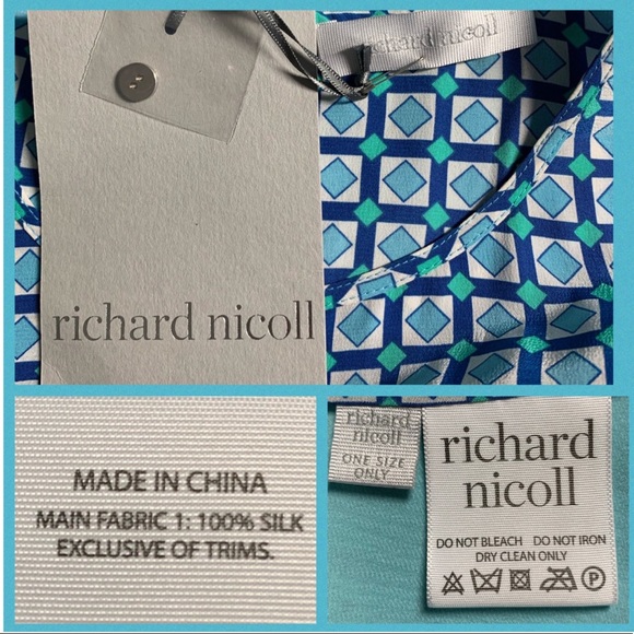 Richard Nicoll Stella Silk Dress One Size NWT - Picture 6 of 6